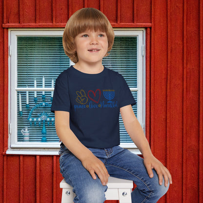 Peace Love Hanukkah Heavy Cotton™ Toddler T-shirt