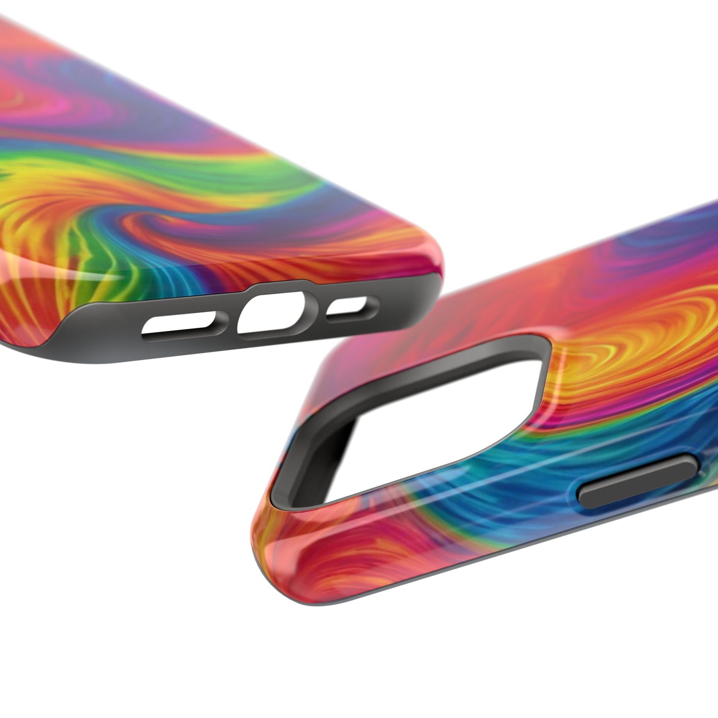 Tie Dye Color Swirl MagSafe® Compatible Tough Case for iPhone