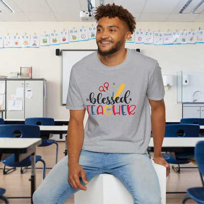 Blessed Teacher Adult T-shirt