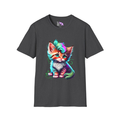 Cute Colorful Kitten 2 Adult T-shirt