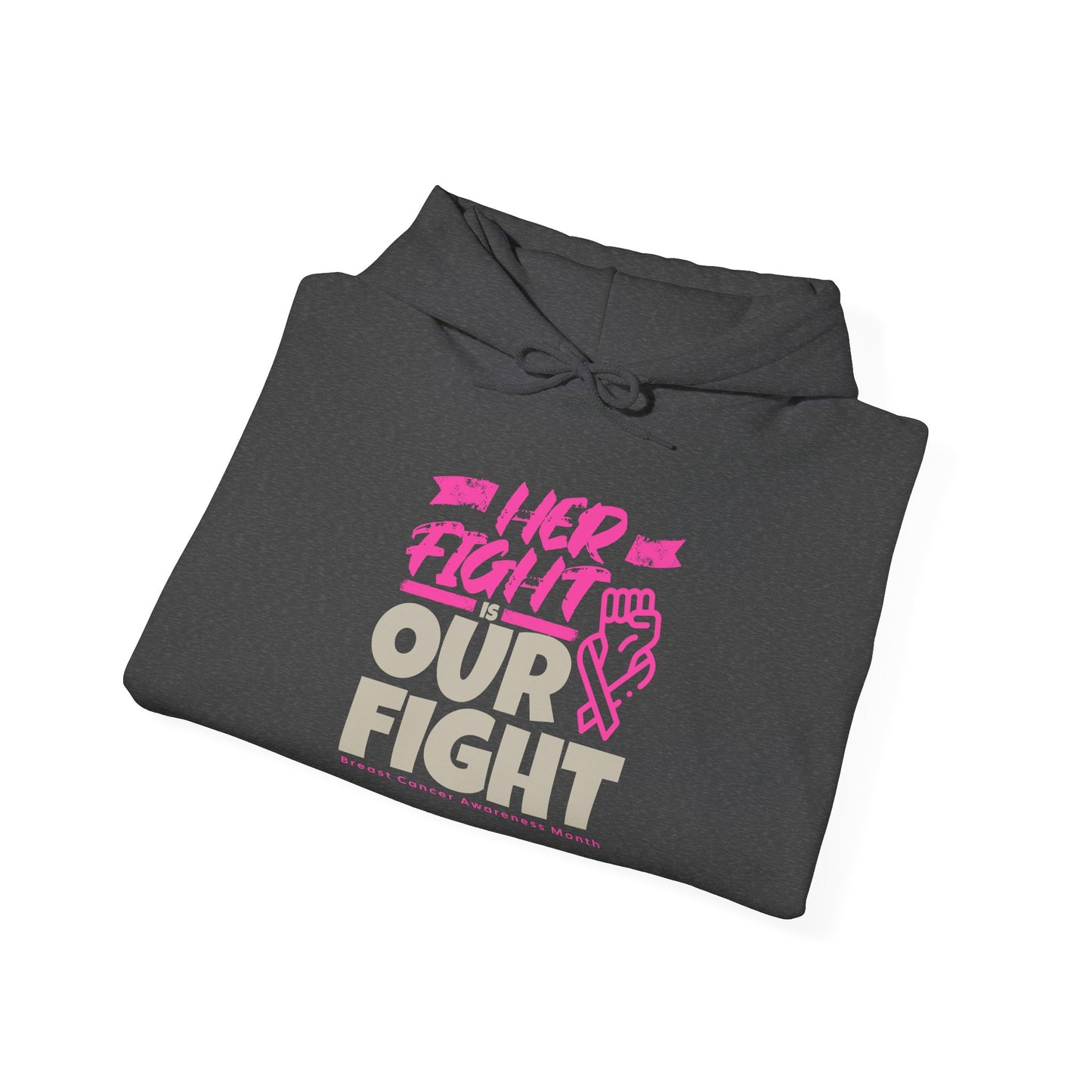 Her Fight is Our Fight Heavy Blend™ Hooded Sweatshirt