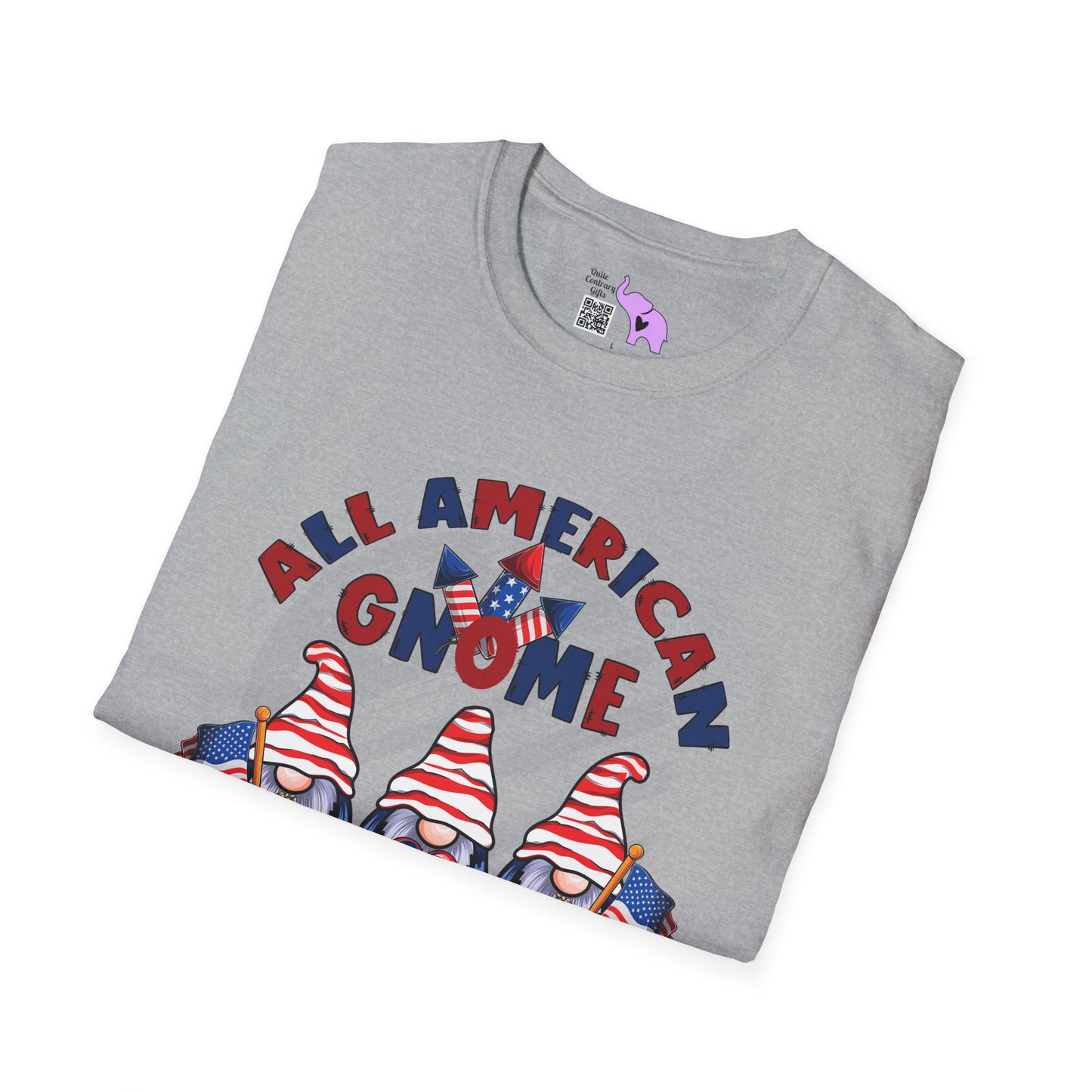 All American Gnome Adult T-shirt