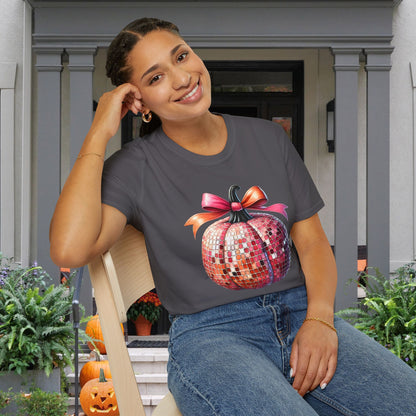 Disco Pumpkin Adult T-shirt