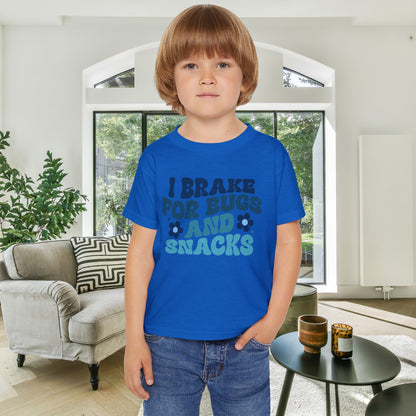 I Brake For Bugs and Snacks Heavy Cotton™ Toddler T-shirt