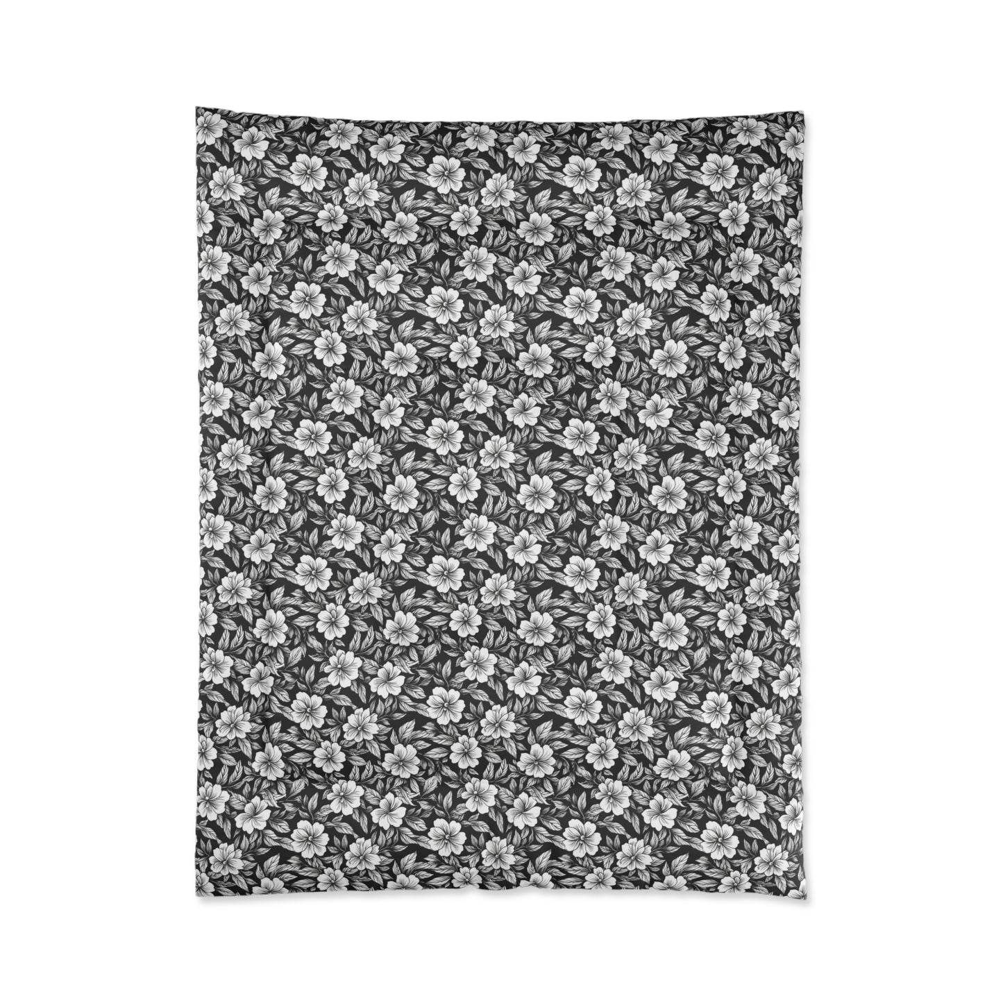 Monochrome Paradise Bloom Comforter