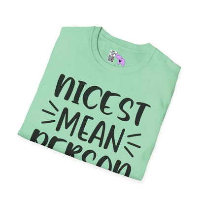 Nicest Mean Person Ever Adult T-shirt