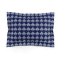 Diamond Bloom-Navy & Periwinkle Microfiber Pillow Sham