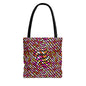 Warped Red Checkered Canvas Tote Bag