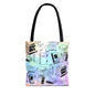 Colorful Chapters Canvas Tote Bag