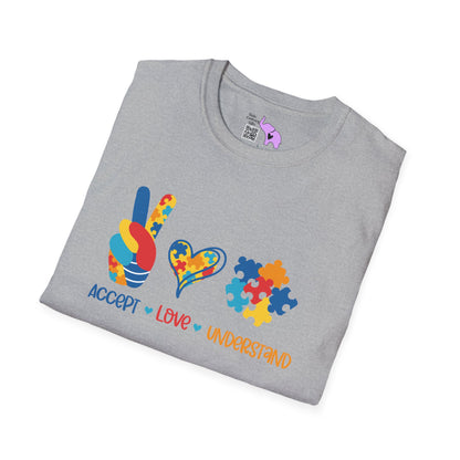Autism Accept Love Understand Adult T-shirt