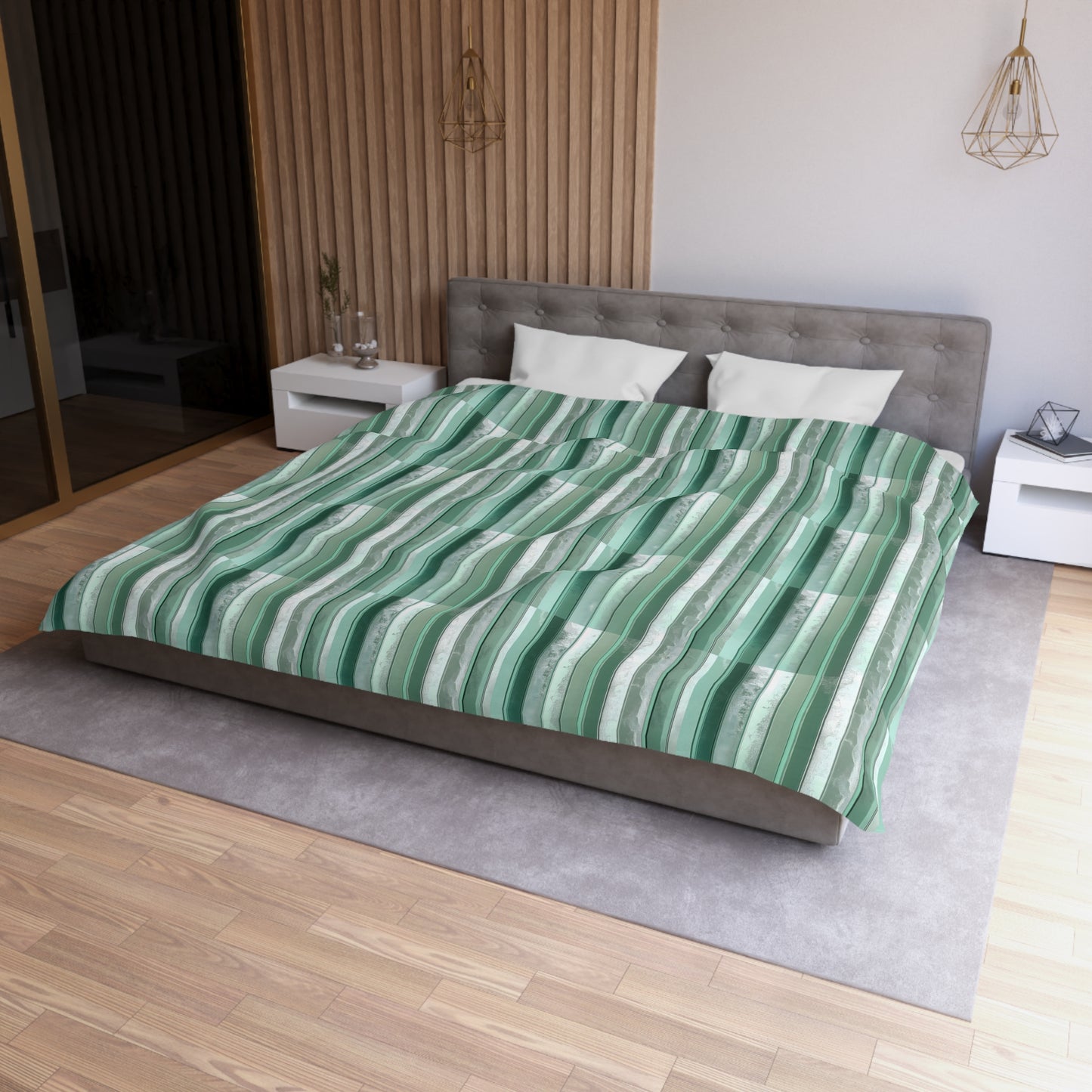 Seafoam Glass Microfiber Duvet Cover