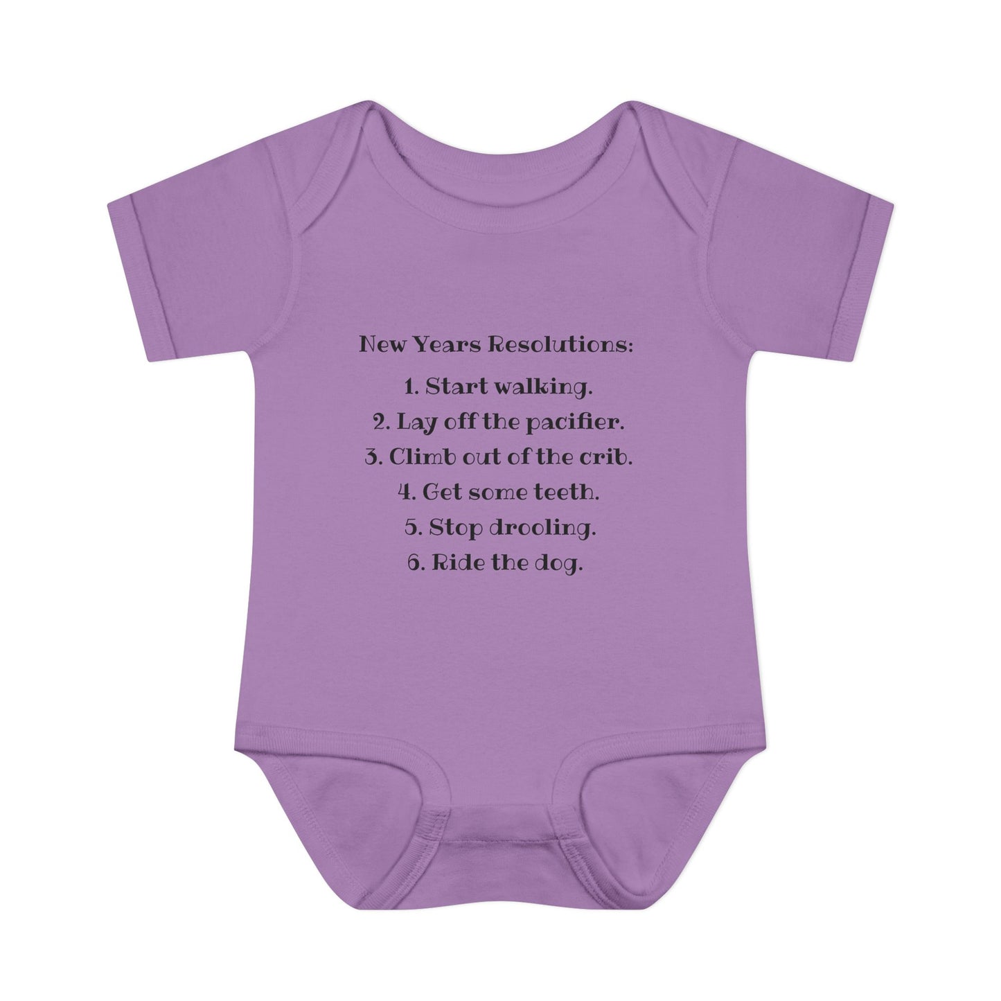New Years Resolutions (Baby) Infant Baby Rib Bodysuit