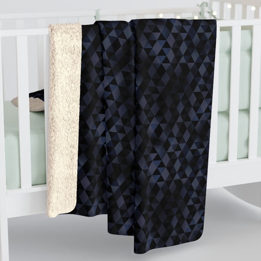 Shadow Facets Sherpa Fleece Blanket