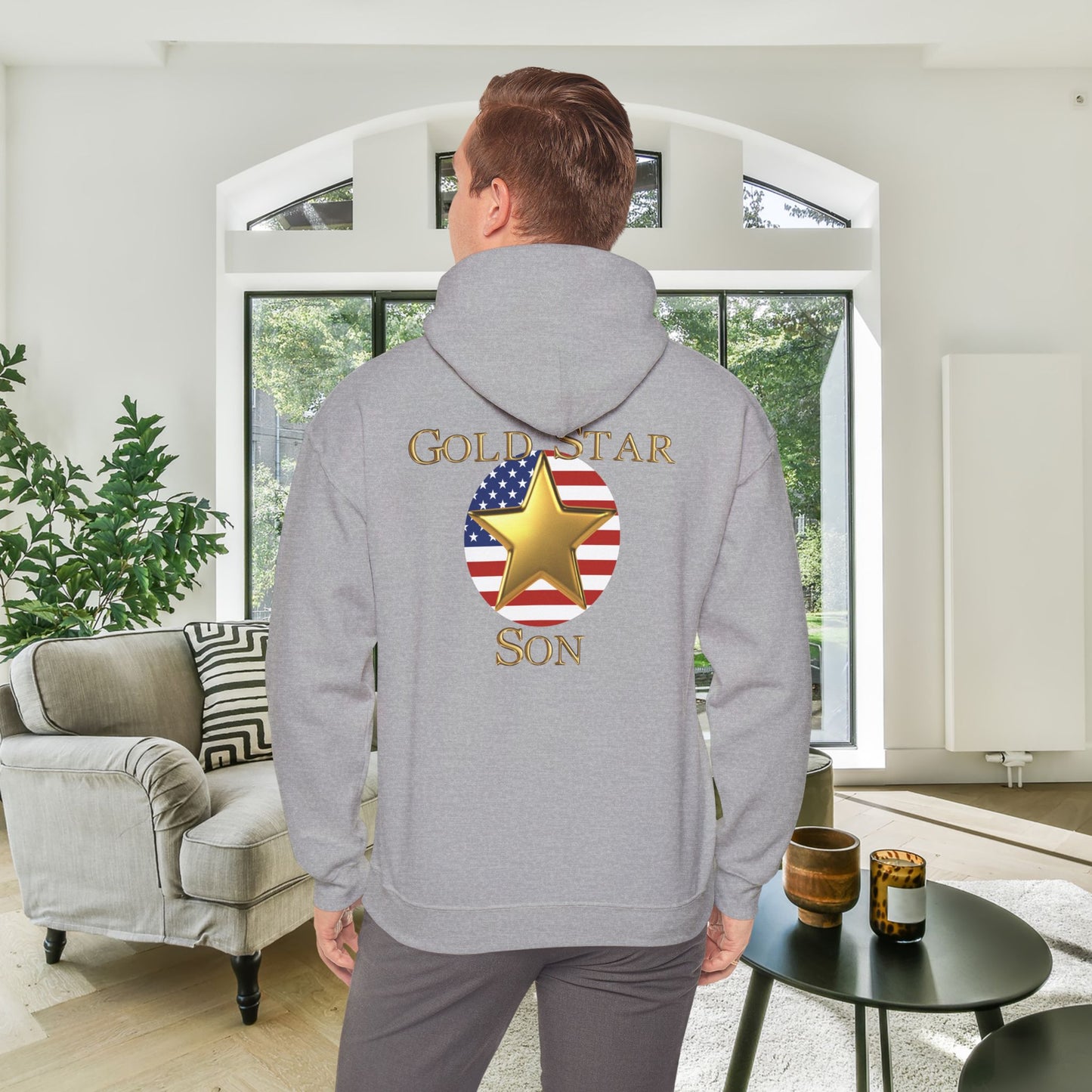 Gold Star Son Heavy Blend™ Hooded Sweatshirt
