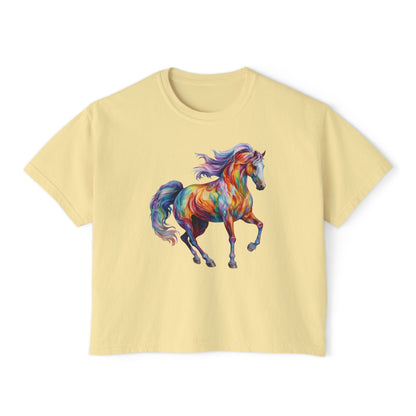 Dreamscape Stallion Women's Boxy Tee