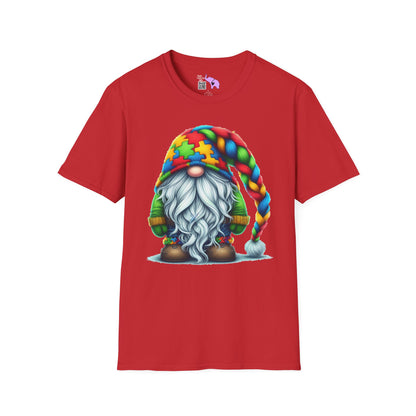 Autism Awarness Gnome Adult T-shirt