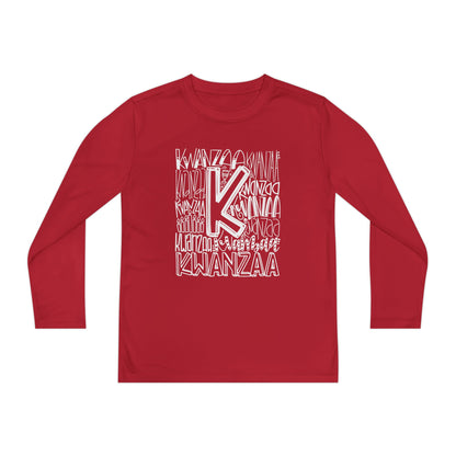 Kwanzaa Wordcloud Youth Long Sleeve Tee