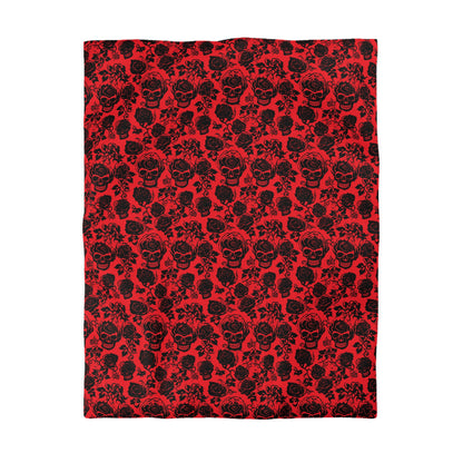Crimson Masquerade Duvet Bedding Set