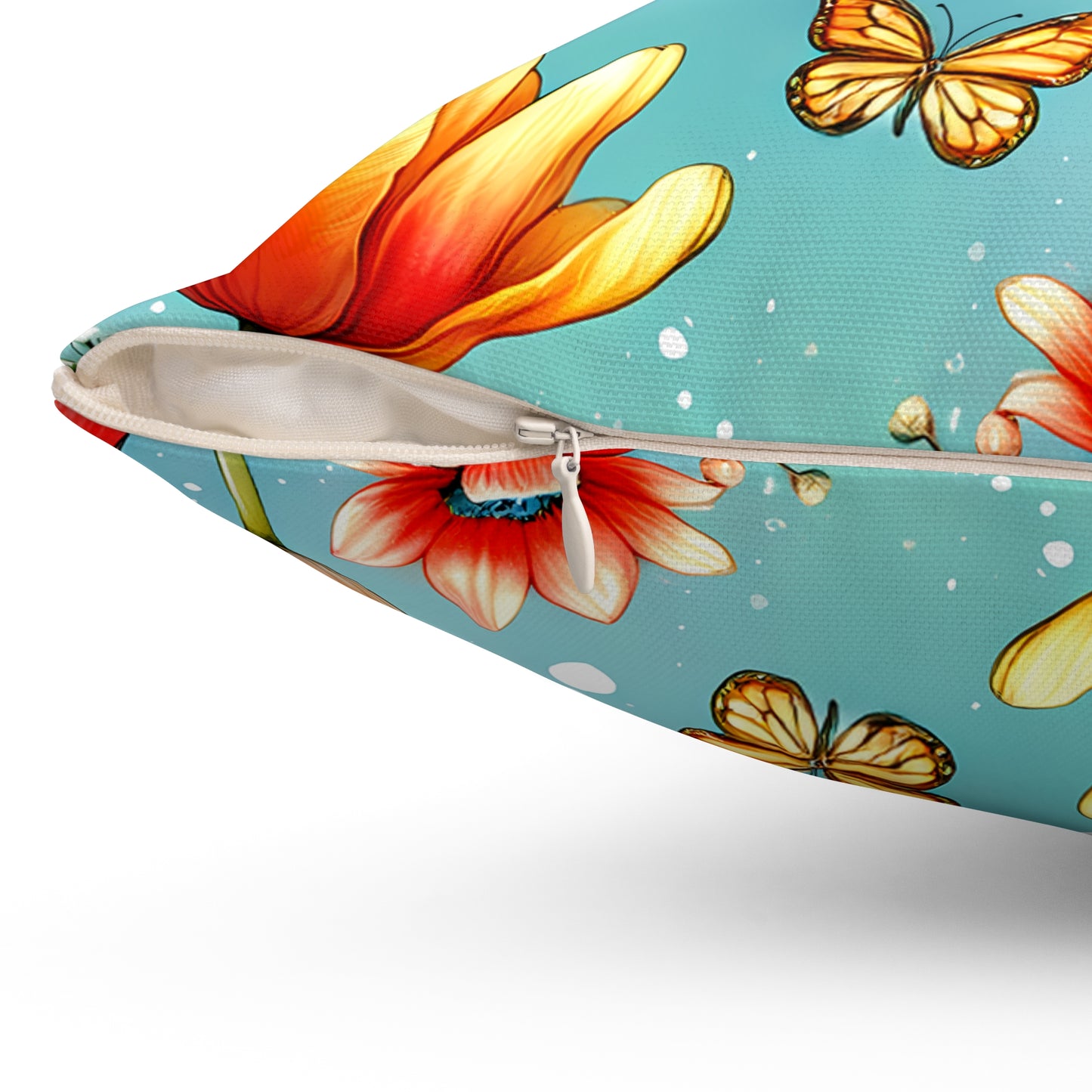 Butterfly Bloom Throw Pillow