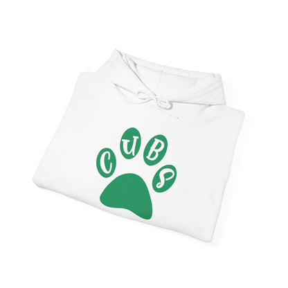 Cubs Paw Print-Brenham Adult Heavy Blend™ Hooded Sweatshirt