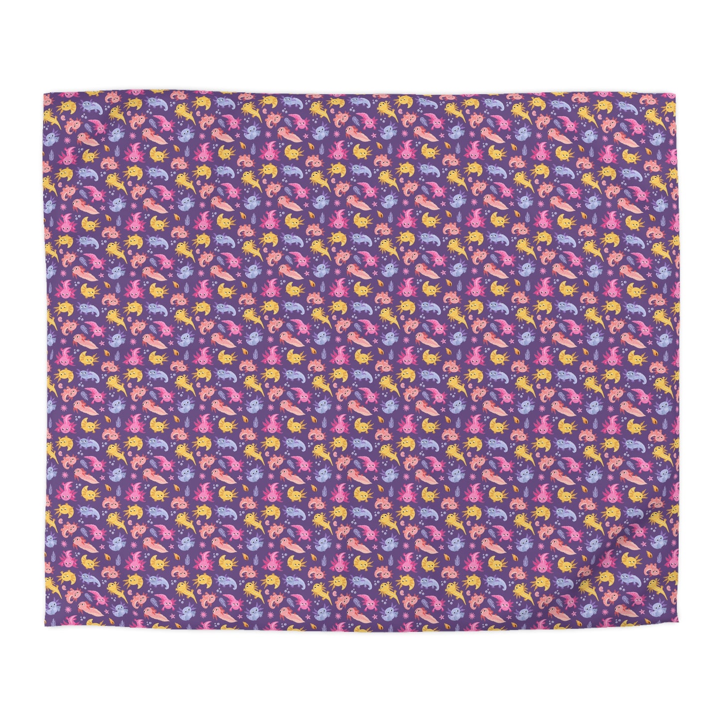 Axolotl Adventures Microfiber Duvet Cover