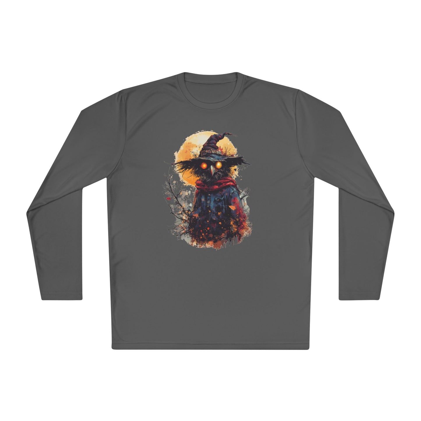 Halloween Scarecrow Adult Long Sleeve Tee