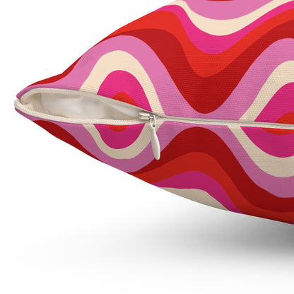 Blush Frequency Throw Pillow