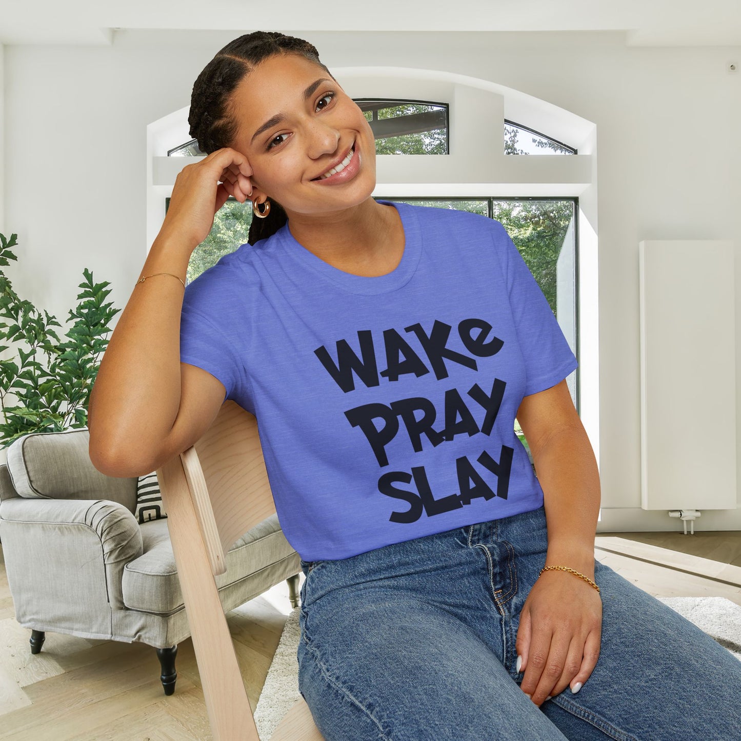 Wake Pray Slay Adult T-shirt