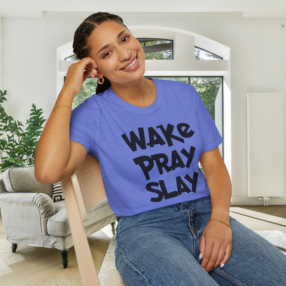 Wake Pray Slay Adult T-shirt