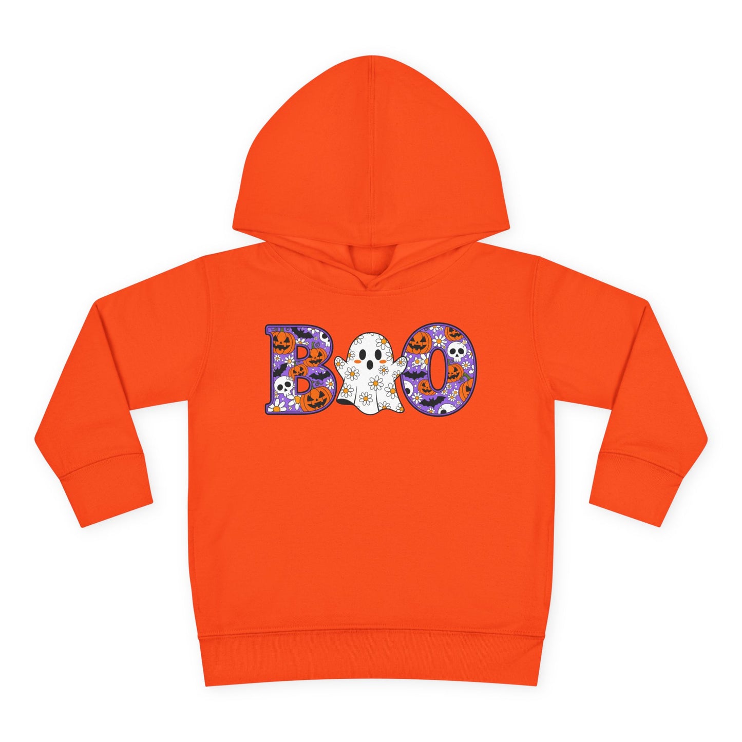 Cute Floral Boo w/Ghost Toddler Hoodie