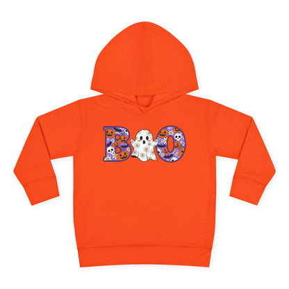 Cute Floral Boo w/Ghost Toddler Hoodie