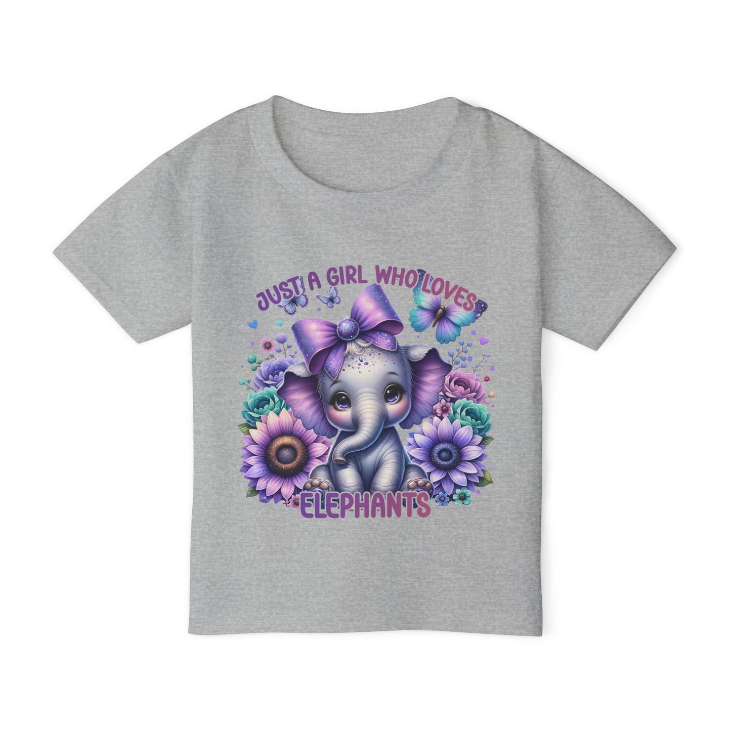 Just A Girl Who Loves Elephants Heavy Cotton™ Toddler T-shirt