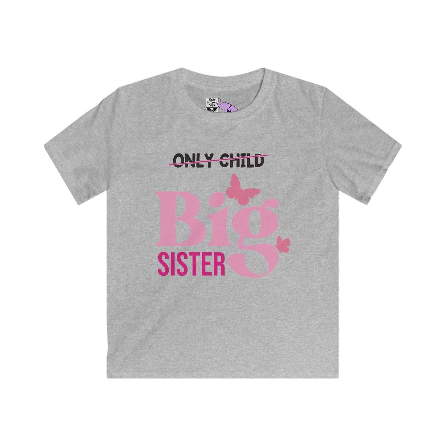 Promoted to Big Sister from Only Child Youth Softstyle Tee