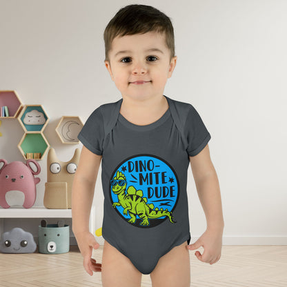 Dino-Mite Dude Baby Rib Bodysuit