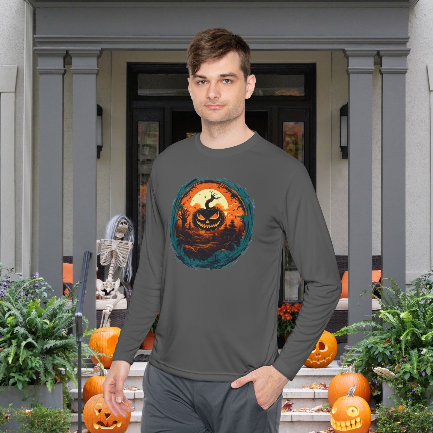 Midnight Carve Adult Long Sleeve Tee