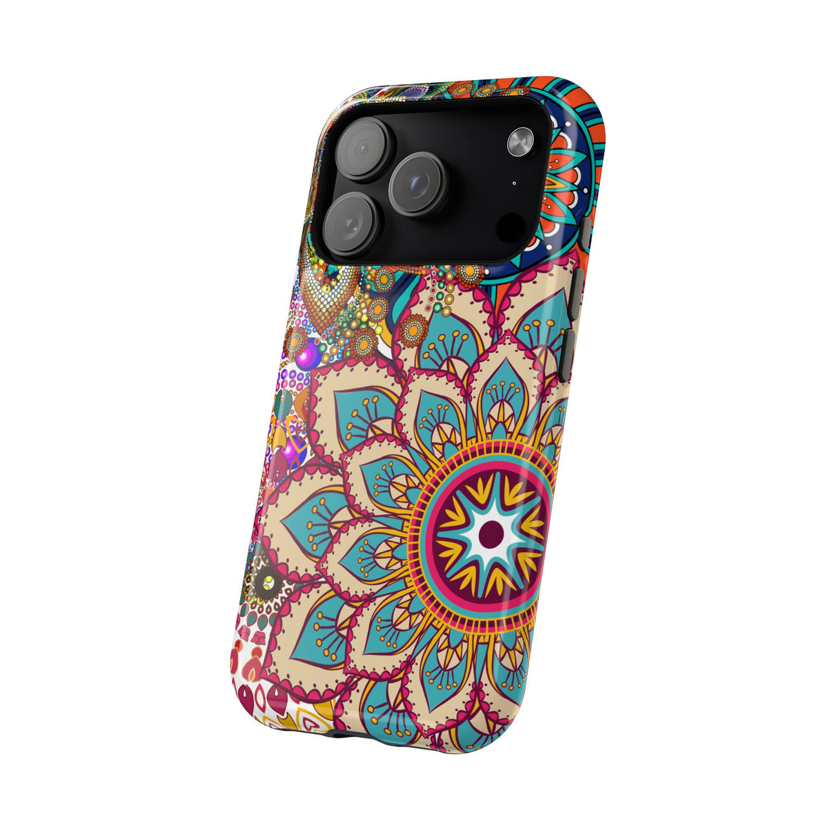 Colorful Mandala MagSafe® Compatible Tough Case for iPhone