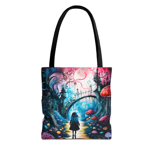 Alice In Wonderland Canvas Tote Bag