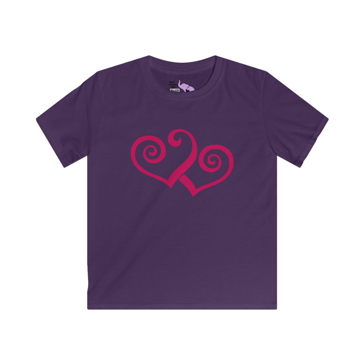 Double Heart Youth Softstyle Tee