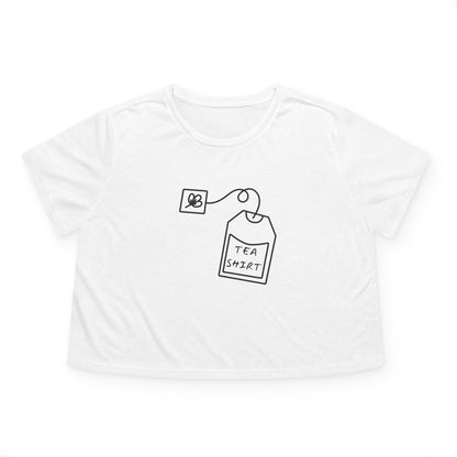 Tea Shirt Women's Flowy Cropped Tee