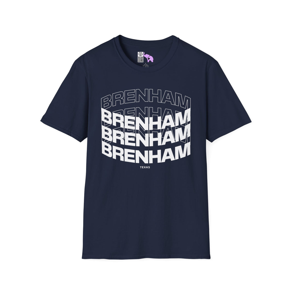 Brenham (Triple Arched) Texas Adult T-shirt