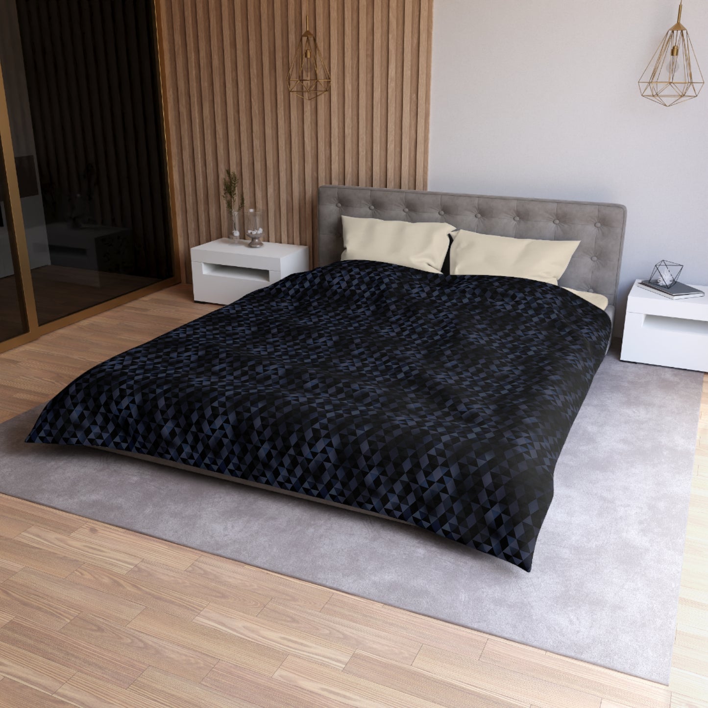 Shadow Facets  Microfiber Duvet Cover