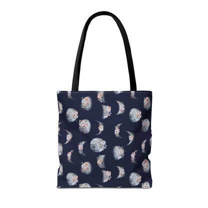 Lunar Garden Canvas Tote Bag