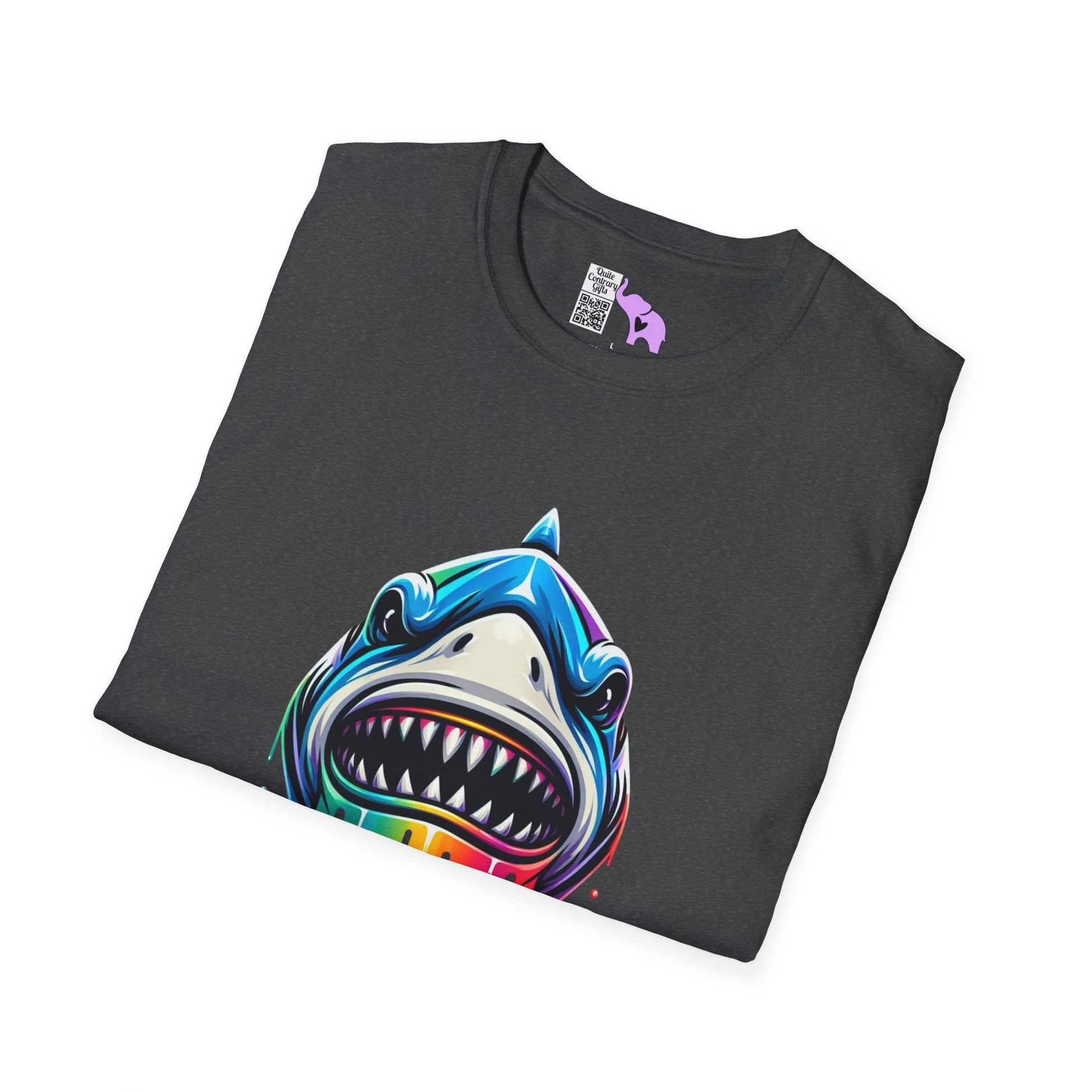 Colorful Shark Adult T-shirt