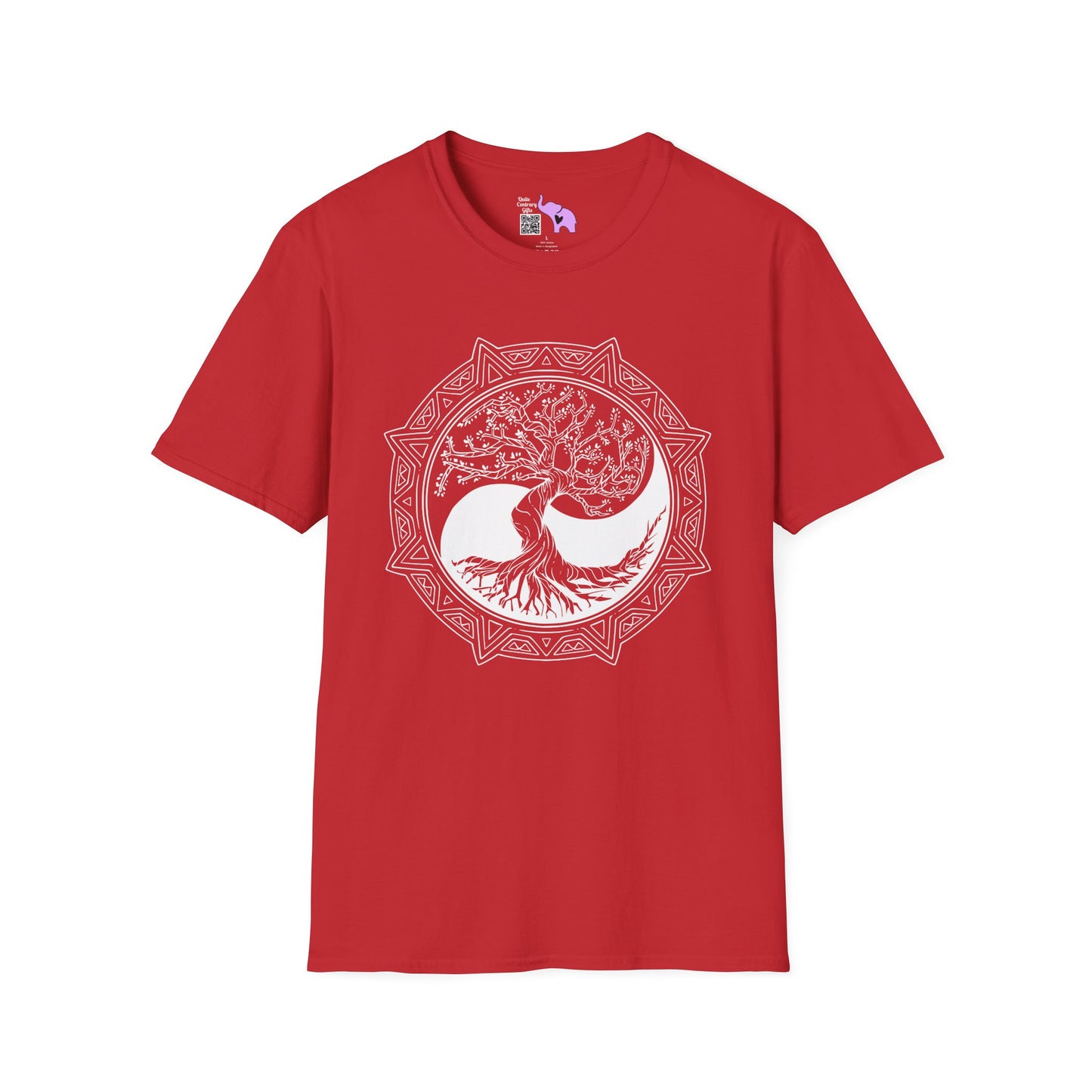 Tree of Life Yin Yang 6 Adult T-shirt