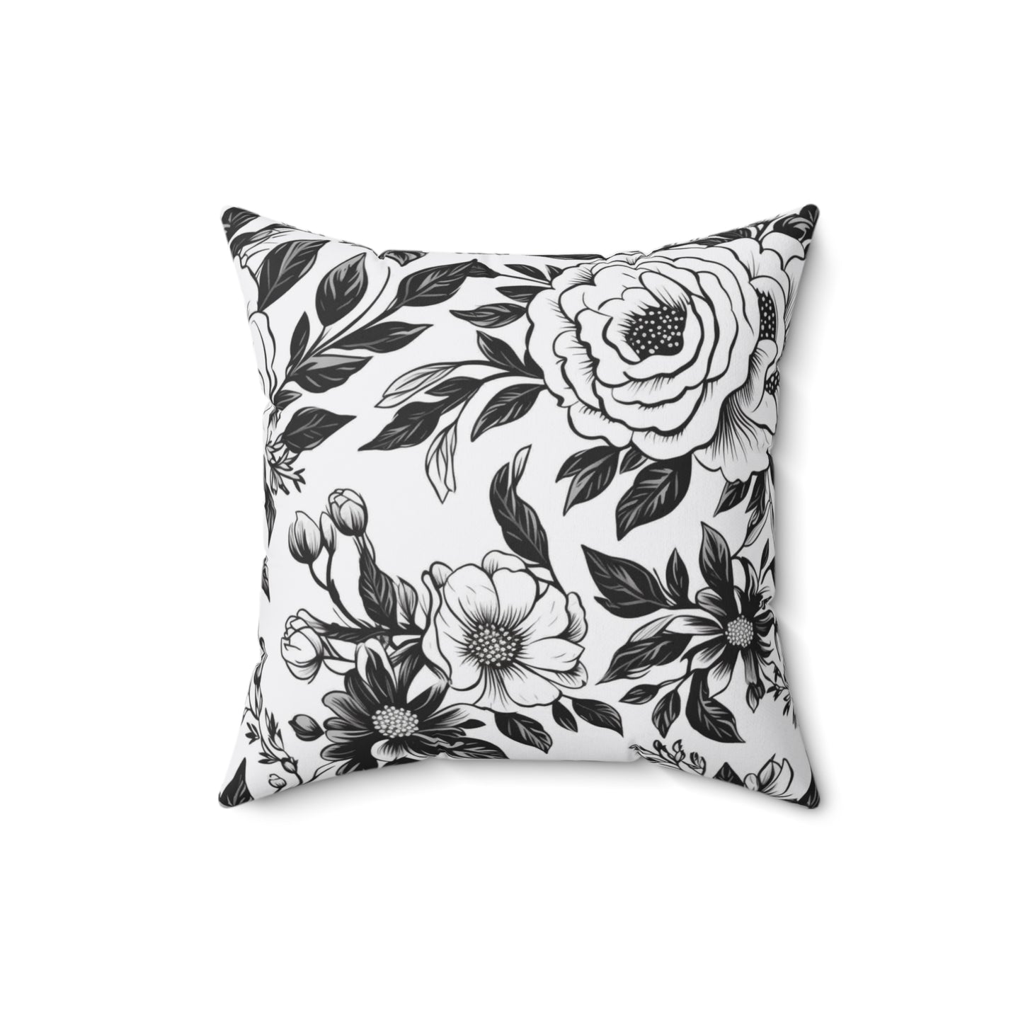 Whispering Blooms Throw Pillow