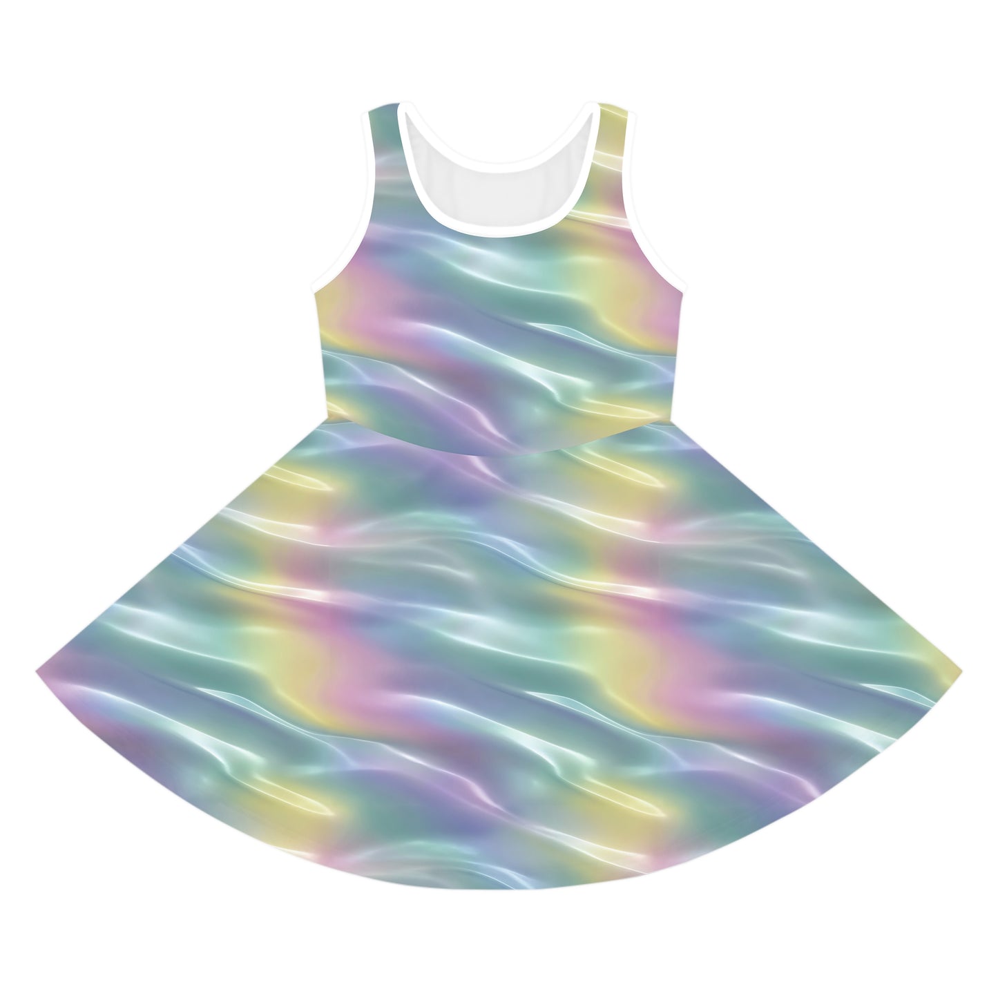 Pastel Mirage Girls' Sleeveless Sundress