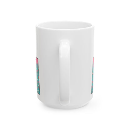 Cool Mom (Teal) Ceramic Mug, (11oz, 15oz)