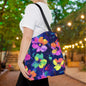 Watercolor Flowers Canvas Tote Bag