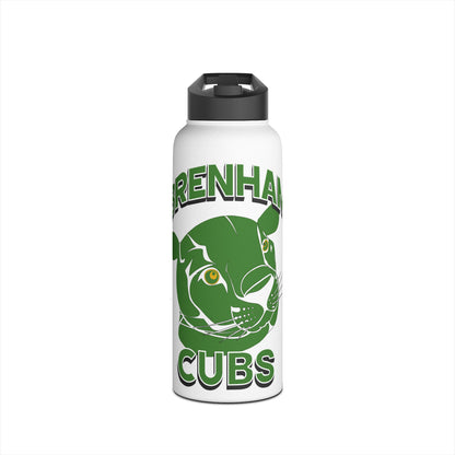 Brenham Cubs w/Mascot Stainless Steel Water Bottle