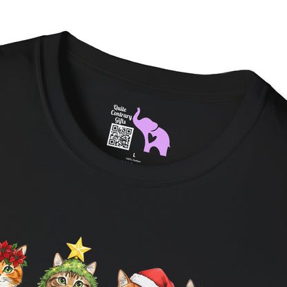 Purrfectly Festive Adult T-shirt